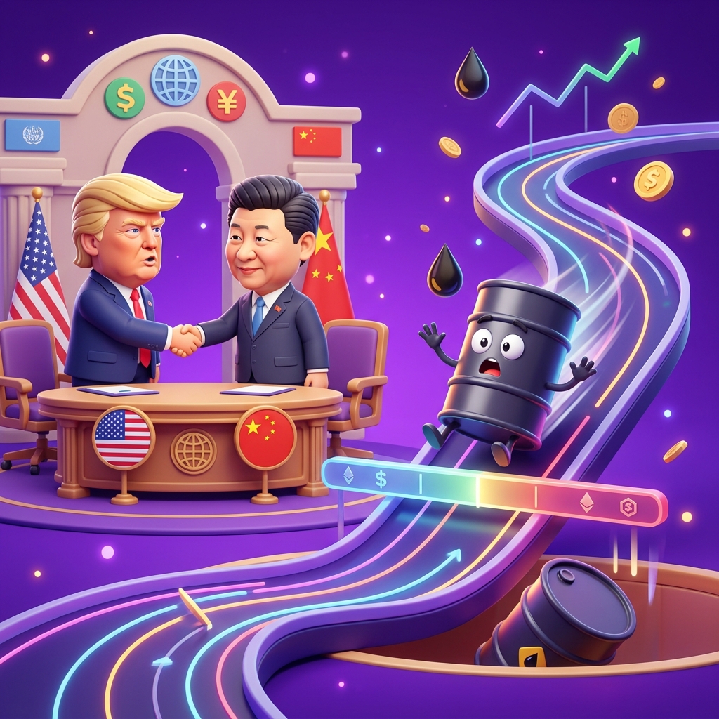 Crude Oil Jatuh Bawah $97 Sebelum Pertemuan Trump Xi